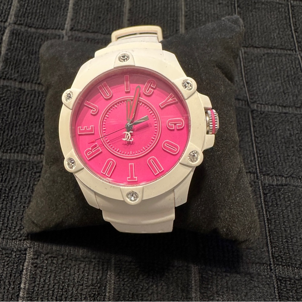 NWOT: Juicy Couture Bold Pink Wristwatch